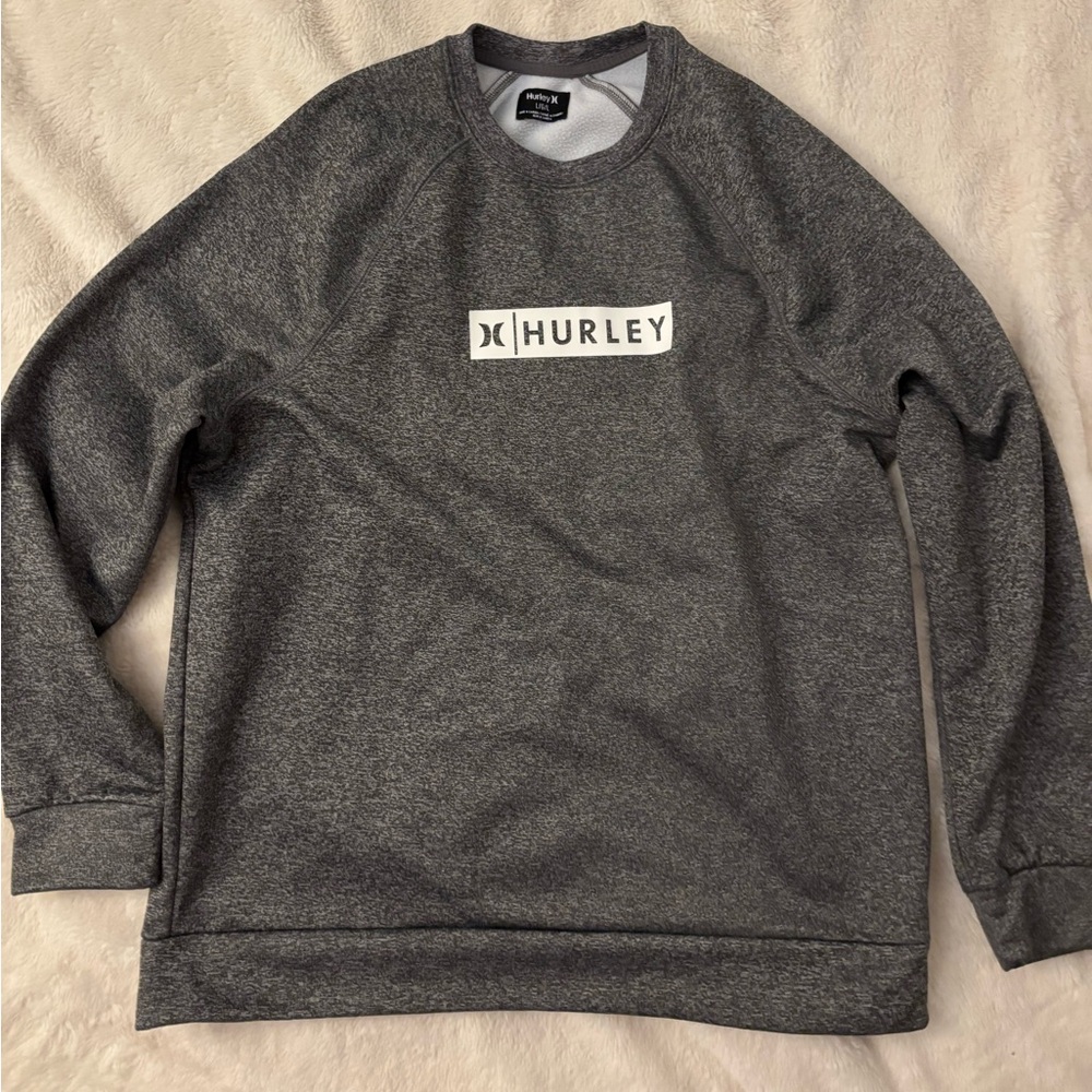 Hurley Men's Gray Crewneck Size Large